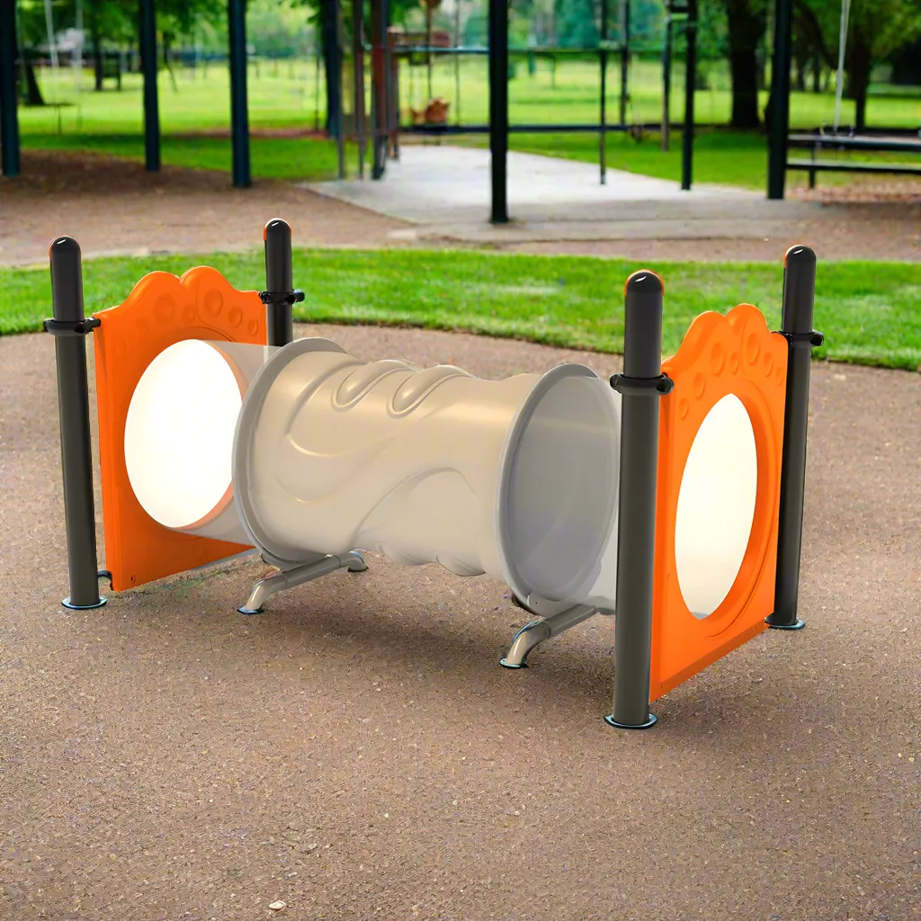 8' Freestanding See-Through Crawl Tunnel | Engaging Play Structure for Ages 2-12