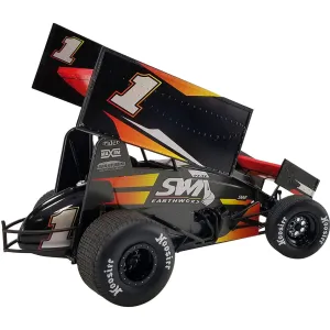 ACME 1/18 Diecast Model Car Winged Sprint Car #1 Jamie Veal SWI Earthworks