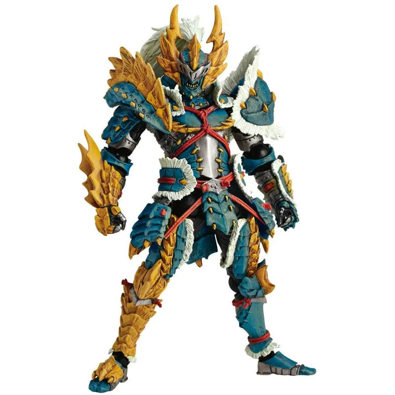 Amazing Yamaguchi Revoltech Figure Complex Hunter Male Blademaster (Zinogre Armor Set) Monster Hunter