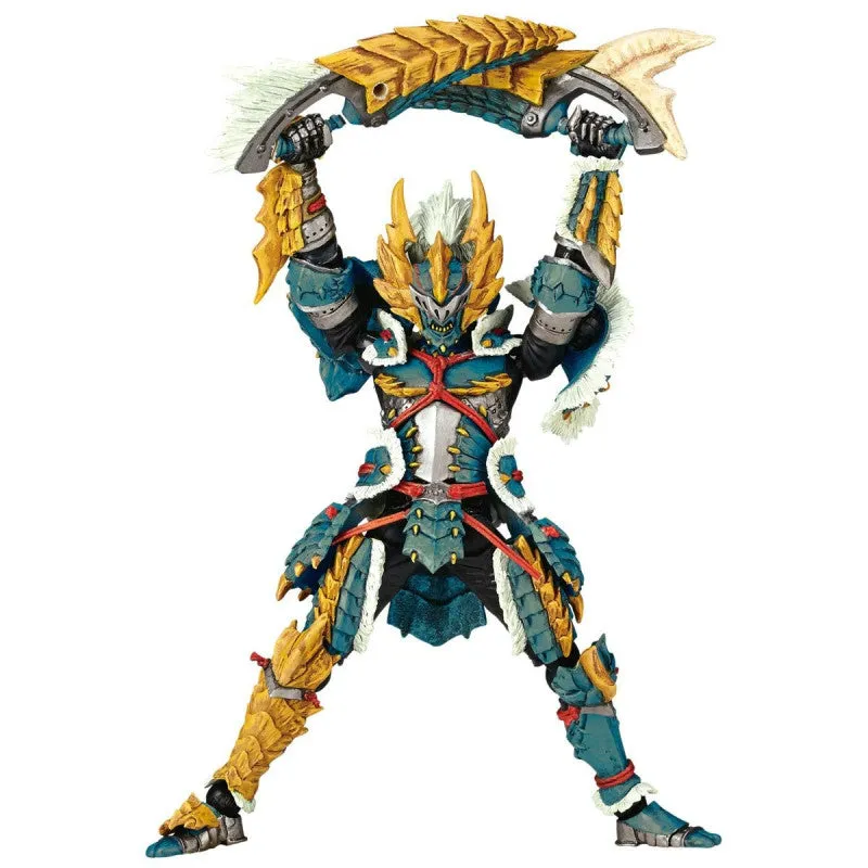 Amazing Yamaguchi Revoltech Figure Complex Hunter Male Blademaster (Zinogre Armor Set) Monster Hunter