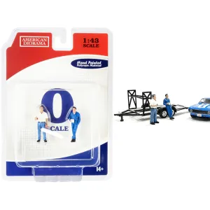 American Diorama 2 Figurines Set - Tim and Larry Mechanics for 1/43 Scale Models