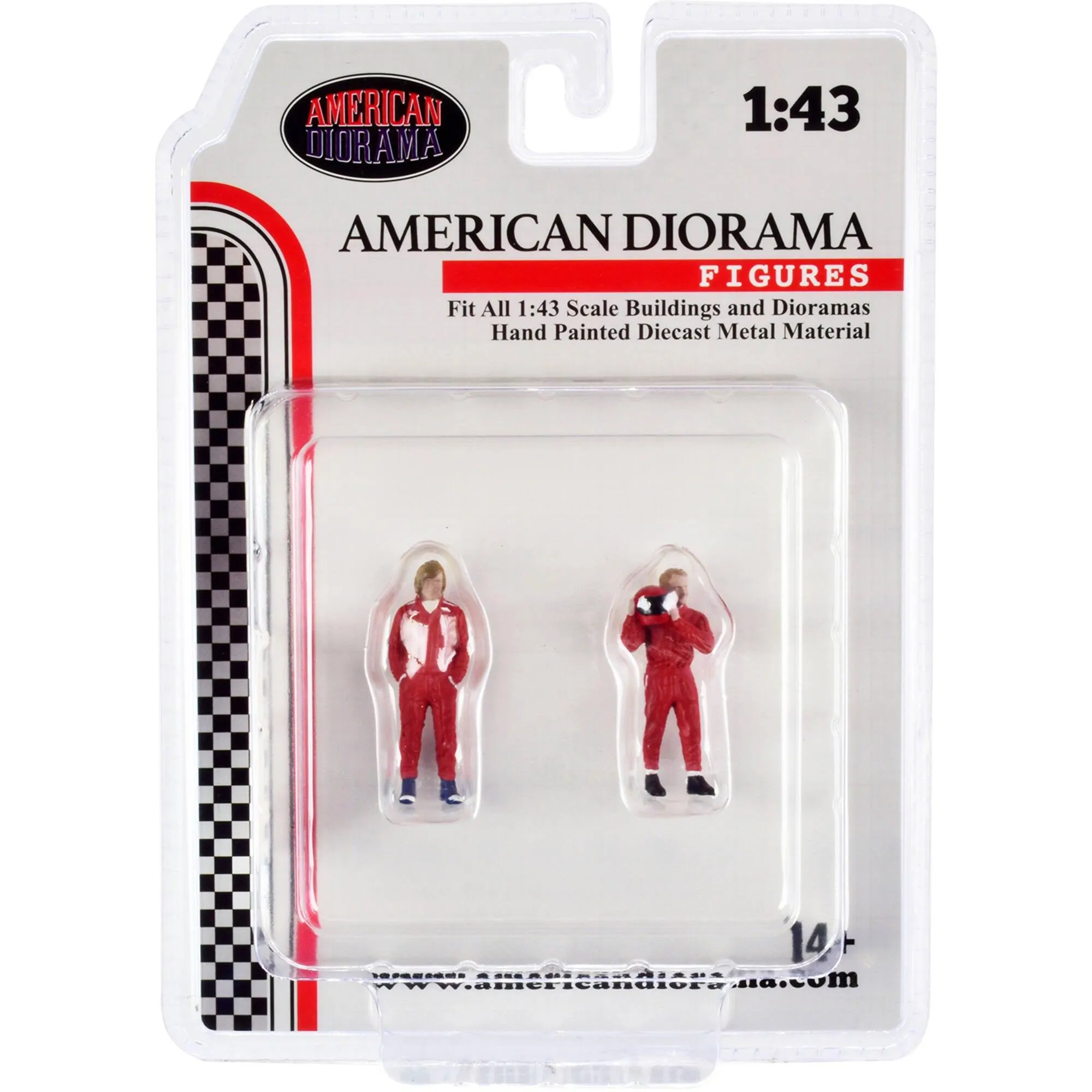 American Diorama Diecast Figures - Racing Legends 70's for 1/43 Models, Set of 2