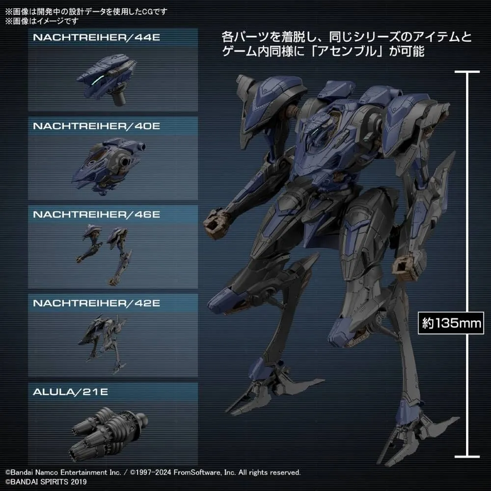 Bandai 30 Minutes Missions 30MM 1/100 Schneider Nachtreiher / 40E Steel Haze (Armored Core VI: Fires of Rubicon) Model Kit