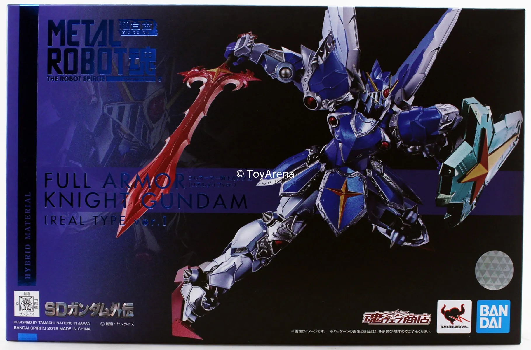 Bandai Metal Robot Spirits SD Gundam Gaiden Full Armor Knight Gundam Real Type Ver. Exclusive Action Figure