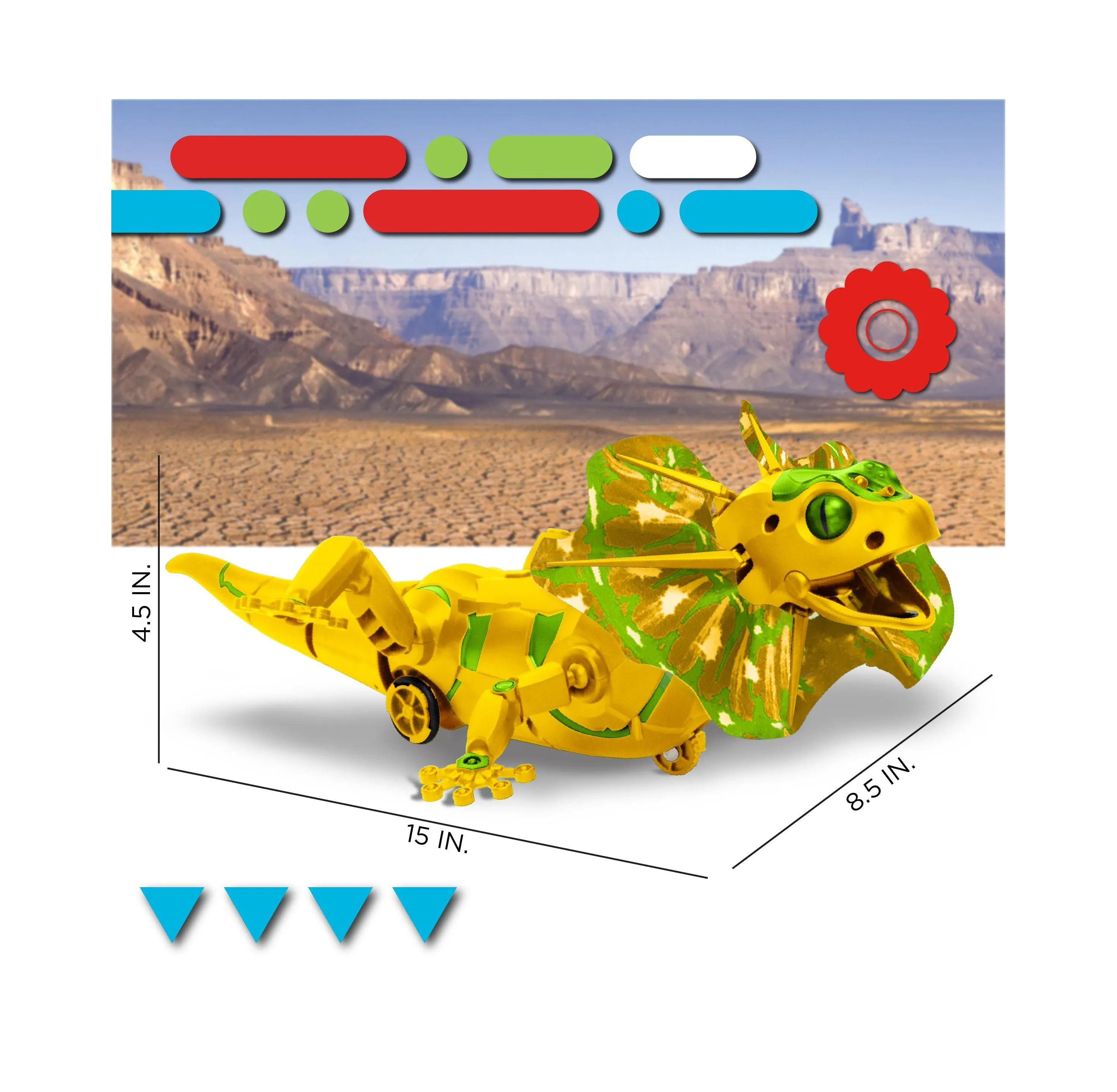 Discovery Kids Interactive RC Lizard with DIY STEM Learning