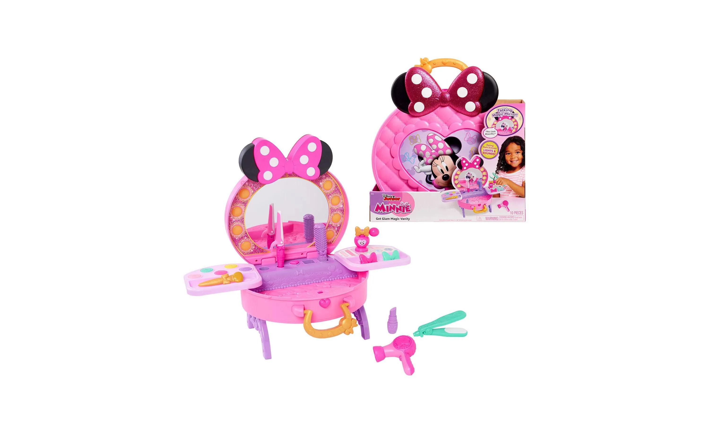 Disney Minnie Mouse Get Glam Magic Vanity Playset