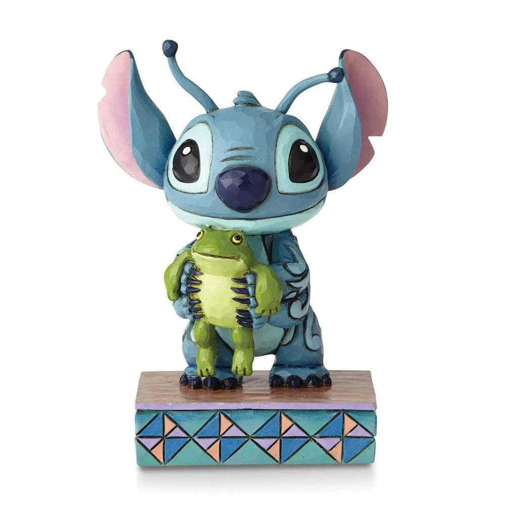 Disney Traditions Stitch with Frog Figurine