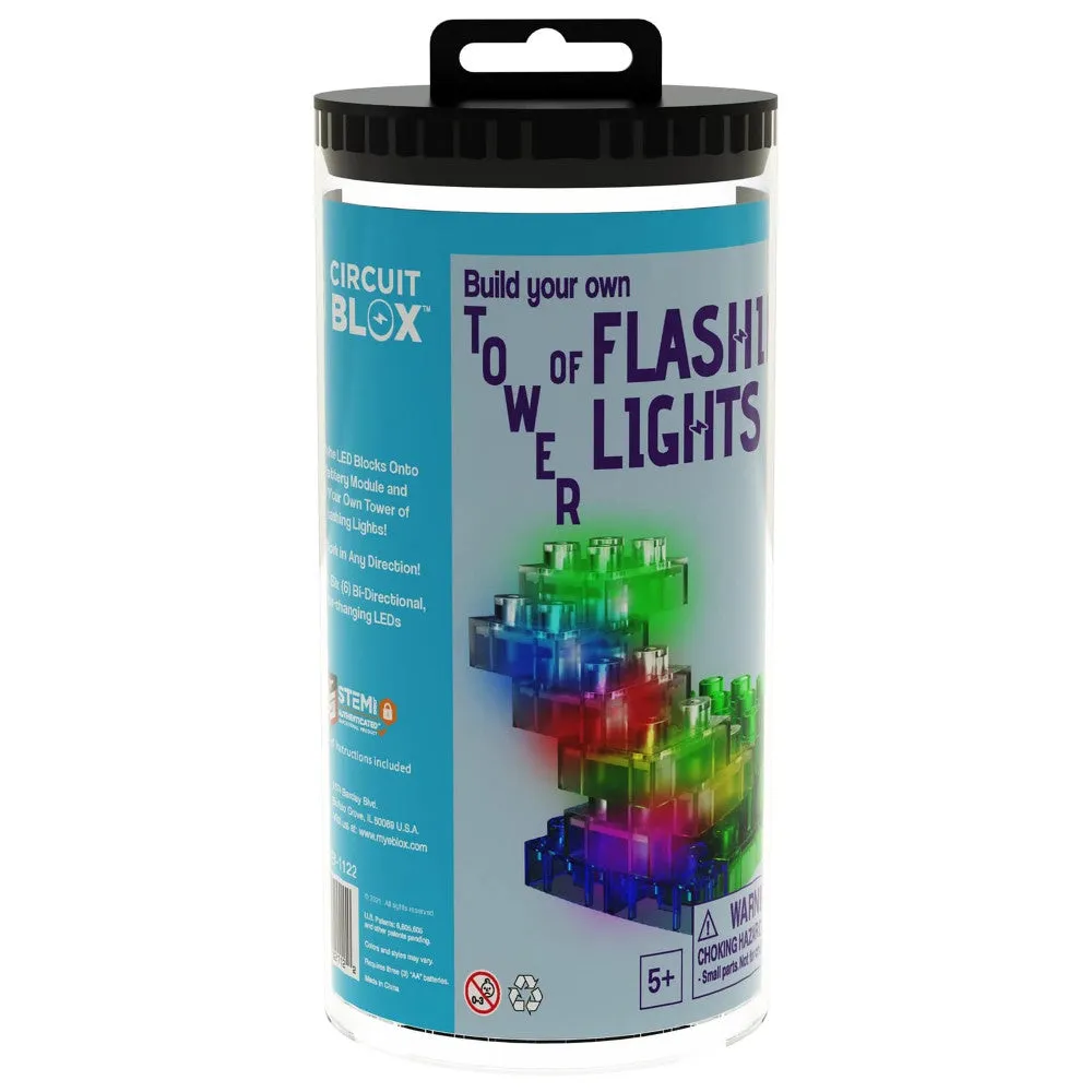 E-Blox Circuit Blox Flashing Lights Tower Building Kit for Kids
