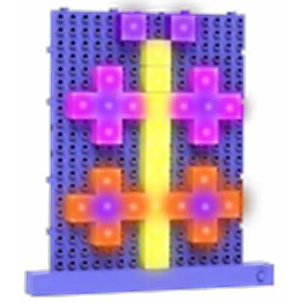 E-Blox Lite Blox 2: Colorful Light Mosaic Building Set for Kids