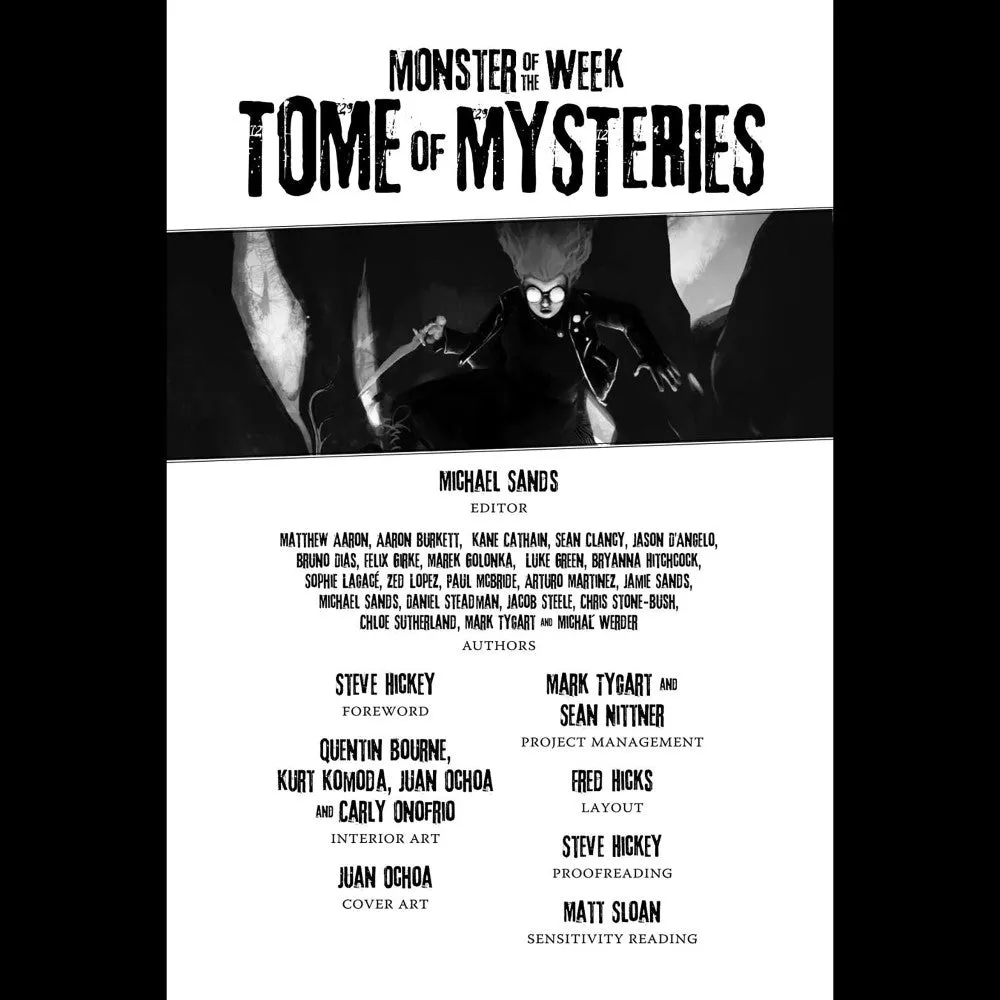 Evil Hat: Monster Of The Week: Tome Of Mysteries - Hardcover RPG Supplement