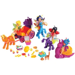 Fairy-kins 28-Piece Play Set with Light-Up Lightning Bugs and Accessories