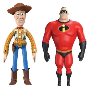 FleXfigs Pixar 4-Character Articulated Action Figure Pack - Collectible