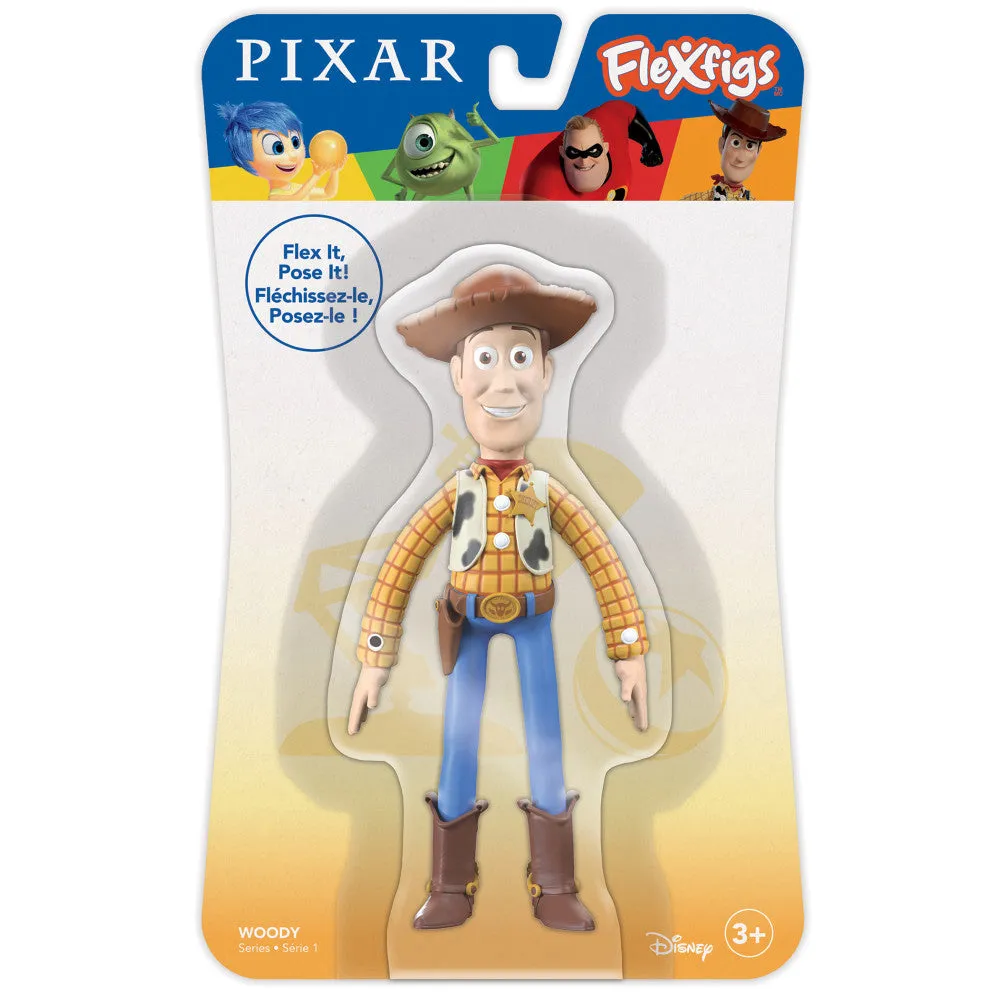 FleXfigs Pixar Woody & Mr. Incredible Dynamic Duo Action Figures