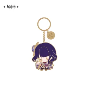 Genshin Impact Metal Charm Collection Chibi Character Series - Raiden Shogun