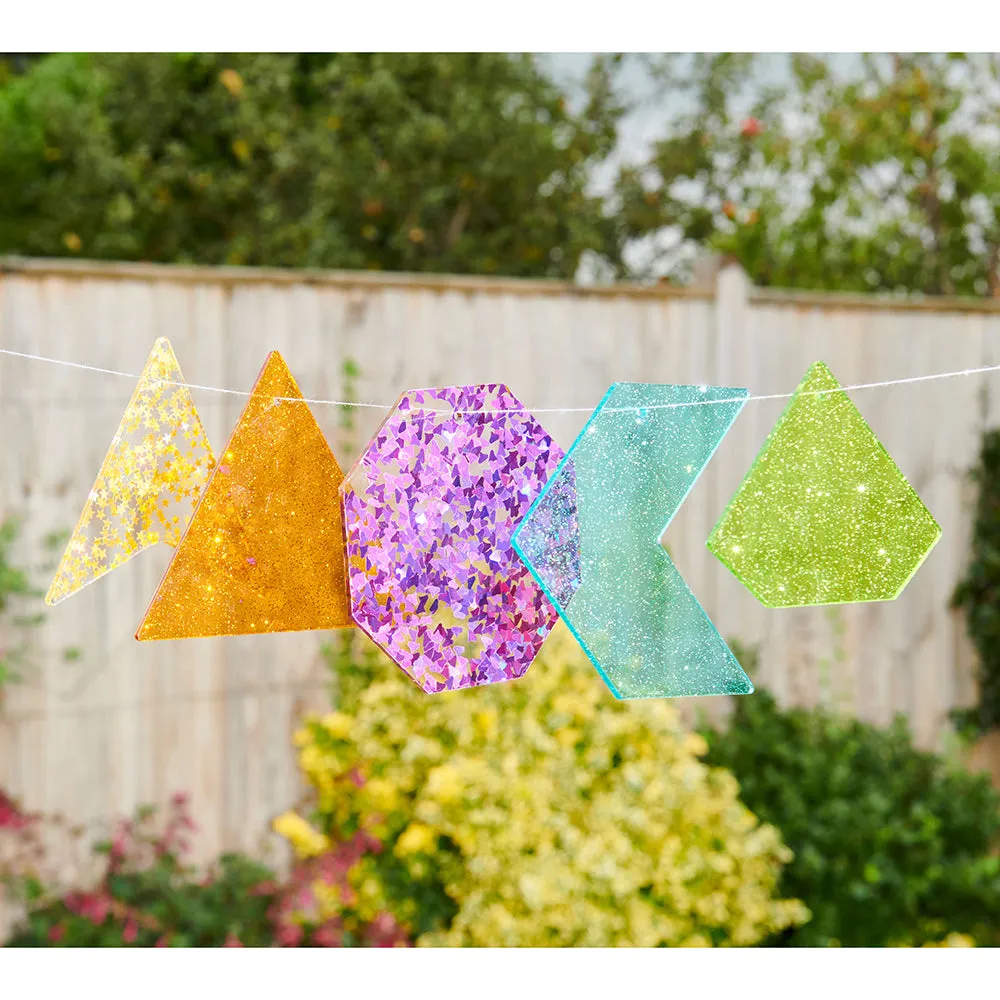 Glitter Panels 21-Piece Set | Acrylic Color and Shape Exploration for Sensory Play