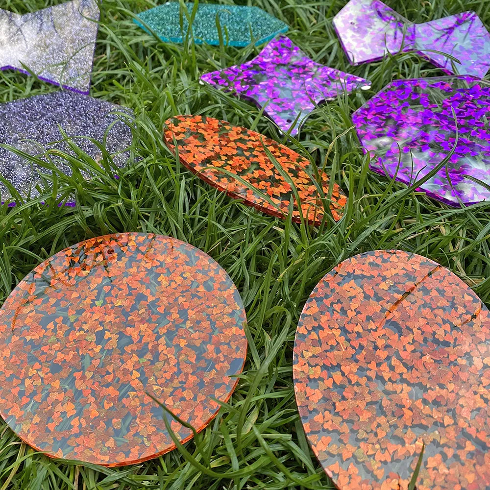 Glitter Panels 21-Piece Set | Acrylic Color and Shape Exploration for Sensory Play