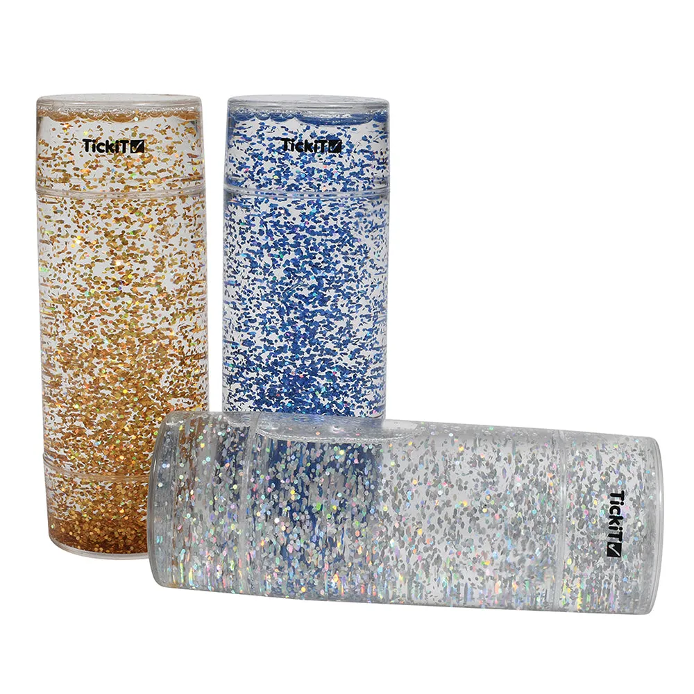 Glittering Sensory Storm Tubes | Set of 3