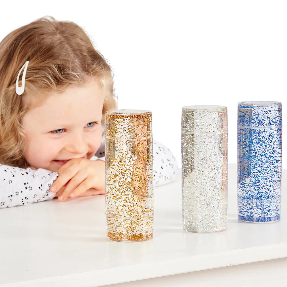 Glittering Sensory Storm Tubes | Set of 3