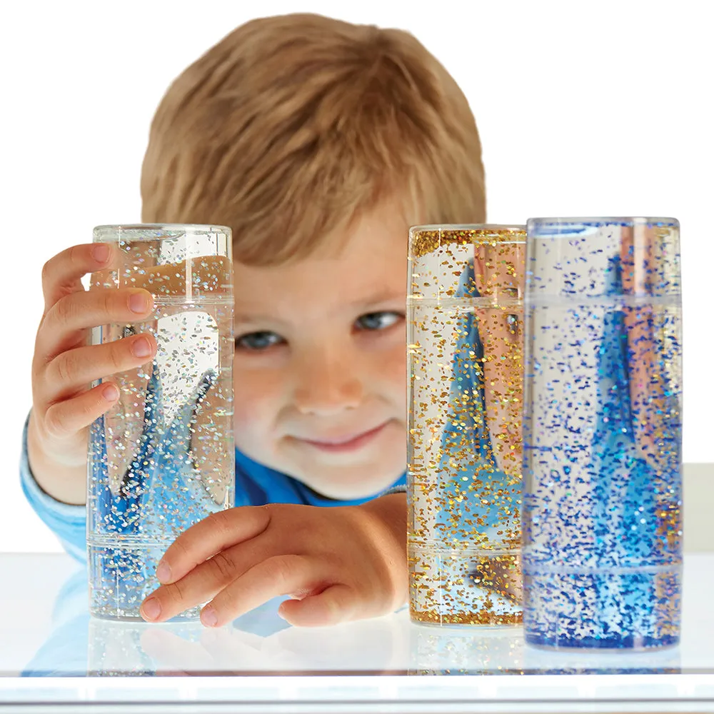Glittering Sensory Storm Tubes | Set of 3