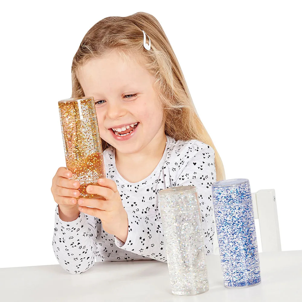 Glittering Sensory Storm Tubes | Set of 3