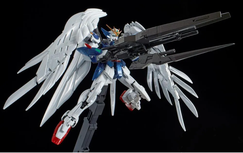 Gundam 1/144 RG Wing Gundam Zero EW and Drei Zwerg Titanium Finish Model Kit Exclusive