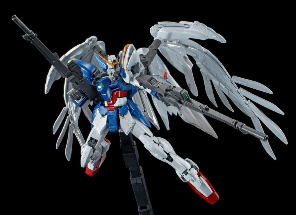 Gundam 1/144 RG Wing Gundam Zero EW and Drei Zwerg Titanium Finish Model Kit Exclusive