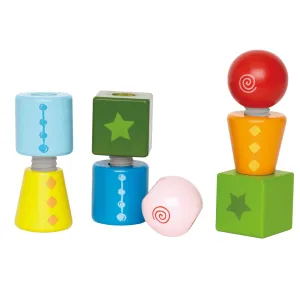 Hape Twist & Turnables - Colorful Wooden Shapes Blocks