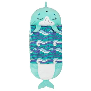 Happy Nappers Dolphin Disco 54 inch Plush Pillow & Sleepy Sack - Medium