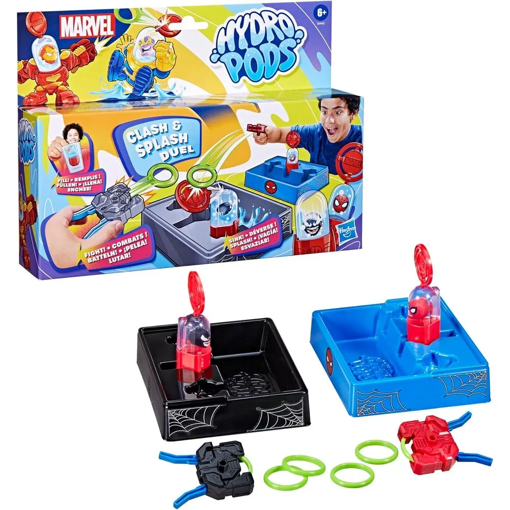 Hasbro G1443 Pods Marvel Clash & Splash Duel Battle Set with 13 Pieces & 2 Hydro Pods