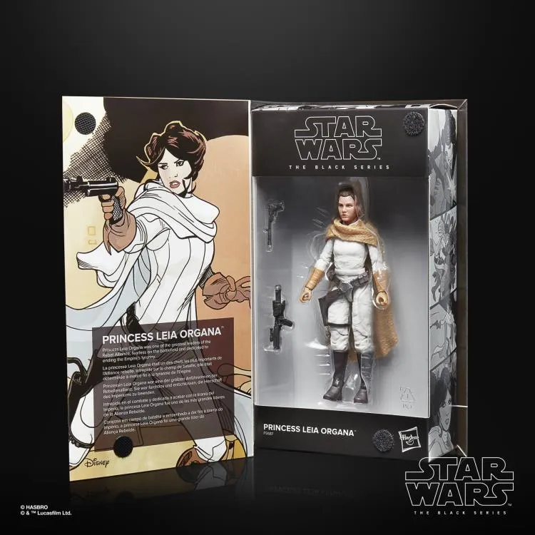 Hasbro Star Wars Black Series 50th Anniversary Legends Princess Leia Organa (Comic) 6 Inch Action Figure