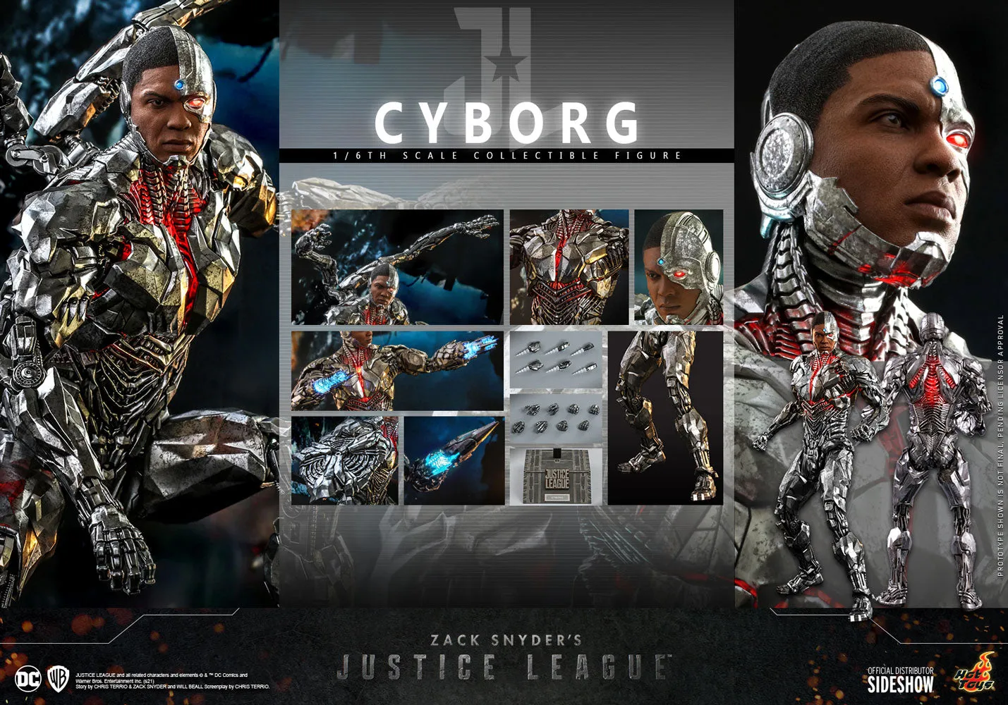 Hot Toys Movie Masterpiece 1/6 Scale Figure - Zack Snyder's Justice League - Cyborg