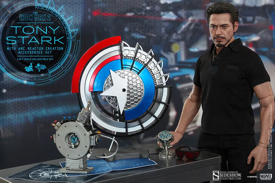 Hot Toys Tony Stark with Arc Reactor Creation Accessories Collectible Set Iron Man 2 1/6 Scale Action Figure MMs273