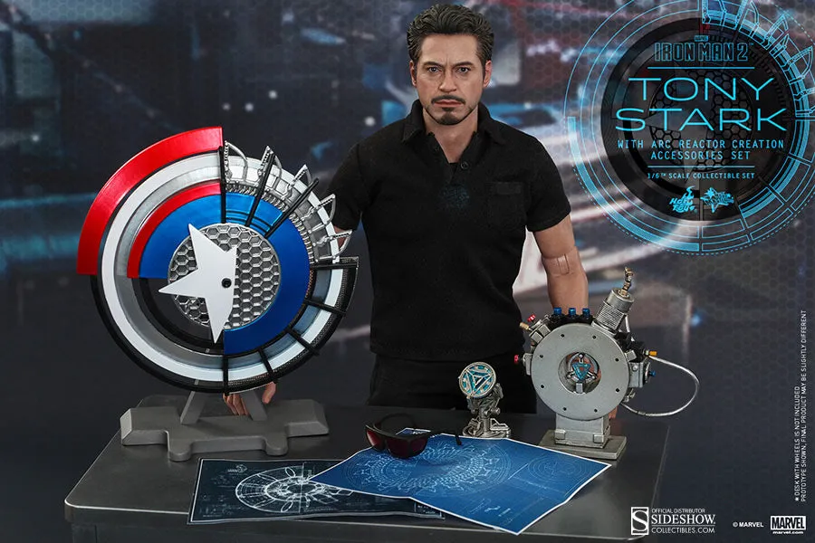 Hot Toys Tony Stark with Arc Reactor Creation Accessories Collectible Set Iron Man 2 1/6 Scale Action Figure MMs273