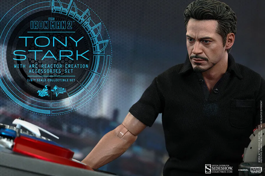 Hot Toys Tony Stark with Arc Reactor Creation Accessories Collectible Set Iron Man 2 1/6 Scale Action Figure MMs273