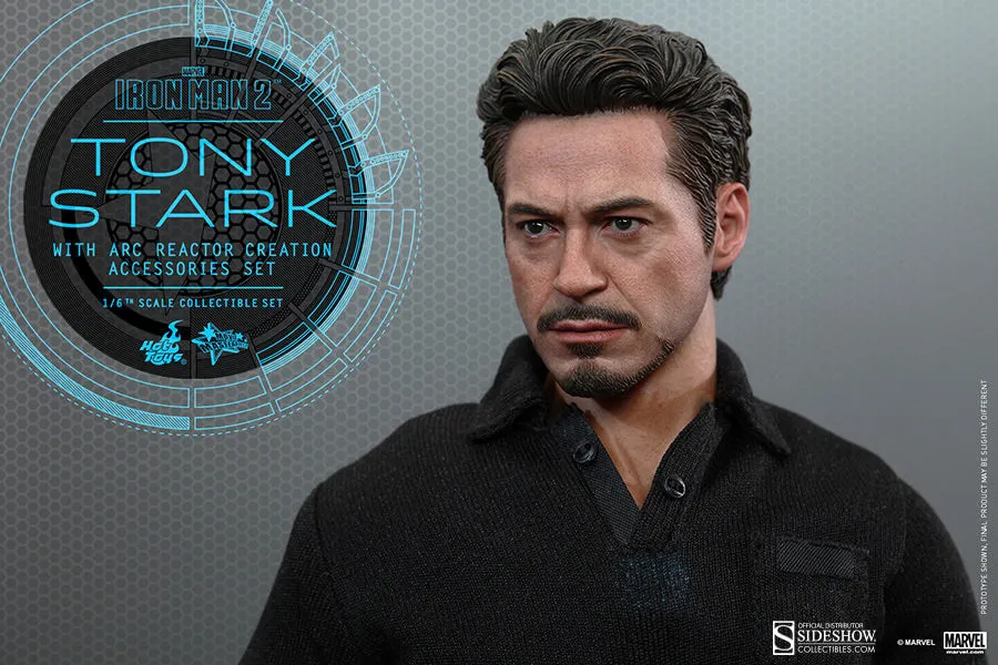Hot Toys Tony Stark with Arc Reactor Creation Accessories Collectible Set Iron Man 2 1/6 Scale Action Figure MMs273