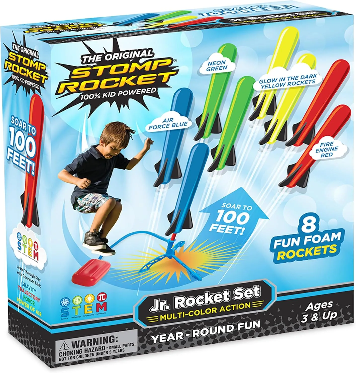 Jr. Multi Color Stomp Rocket Set