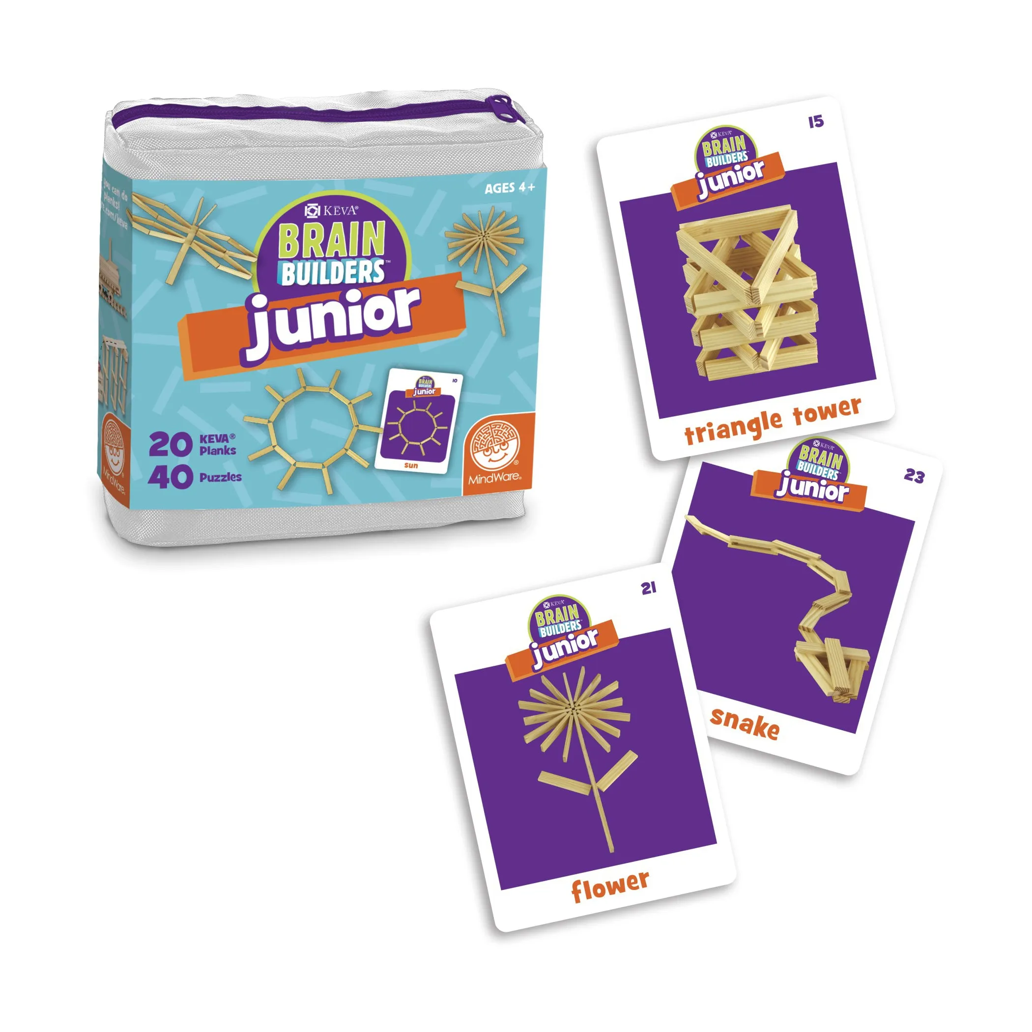 KEVA Brain Builders Junior - Interactive STEM Playset