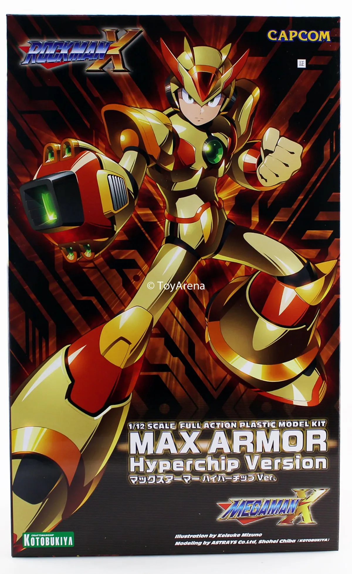 Kotobukiya 1/12 Megaman X Max Armor (Hyper Chip Ver.) Scale Model Kit KP630