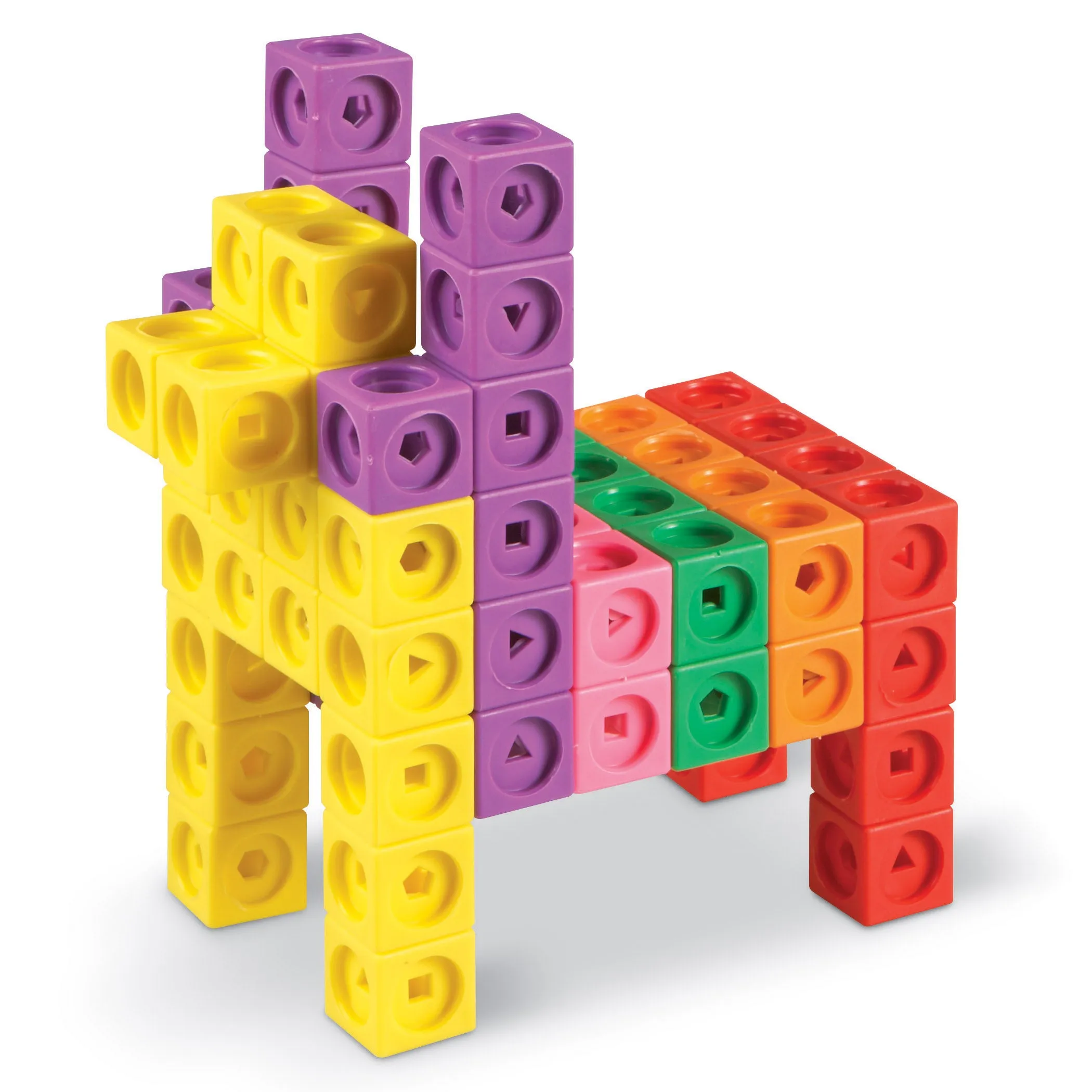 Learning Resources Mathlink Cube Big Builders, 200-Piece Set