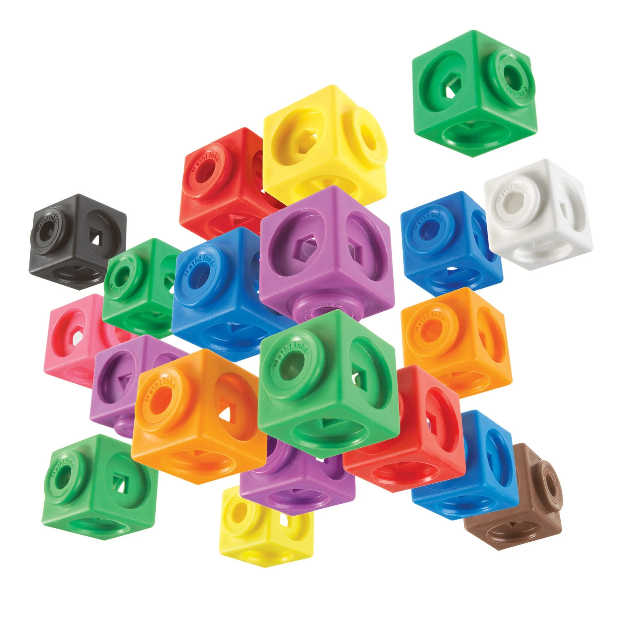 Learning Resources Mathlink Cube Big Builders, 200-Piece Set