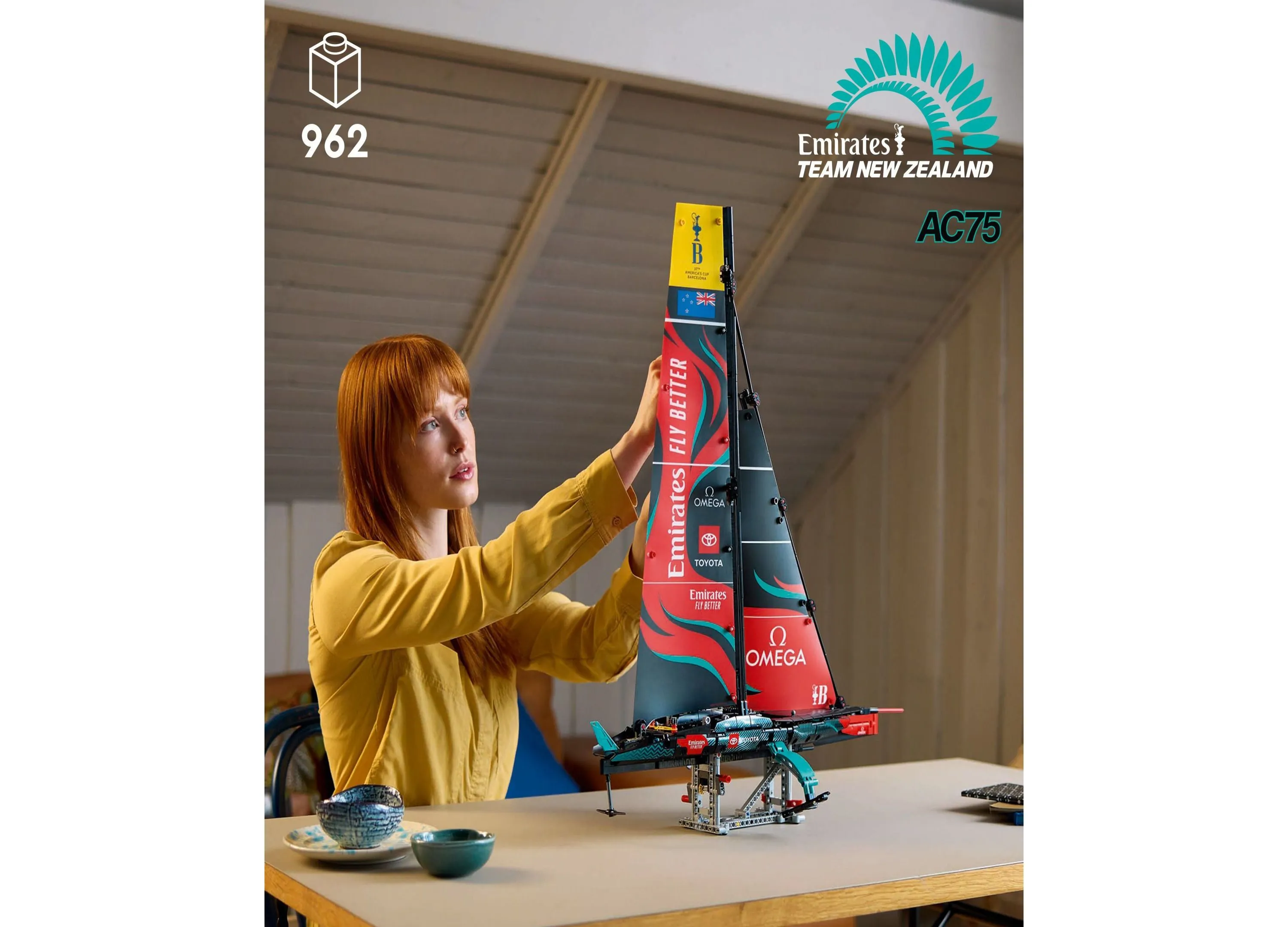 LEGO Technic 962-Piece Emirates Team New Zealand AC75 Yacht Model for Adults