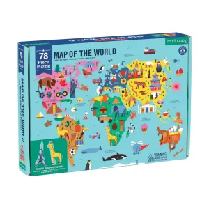 Map of the World Puzzle - 78 pcs