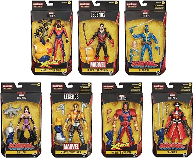 Marvel Legends Deadpool Wave BAF Strong Guy Set of 7