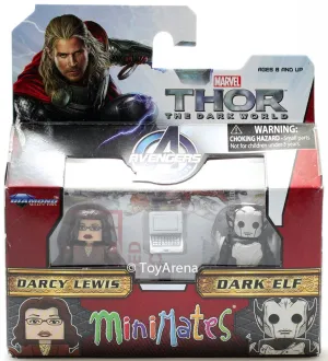 Marvel Minimates Series 53 Darcy Lewis and Dark Elf 2-Pack Action Figure