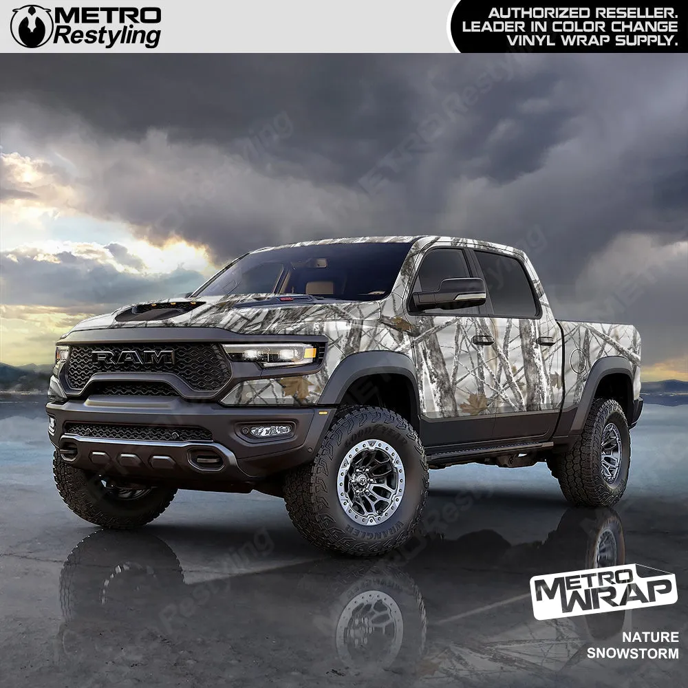 Metro Wrap HD Snowstorm Nature Camouflage Vinyl Film
