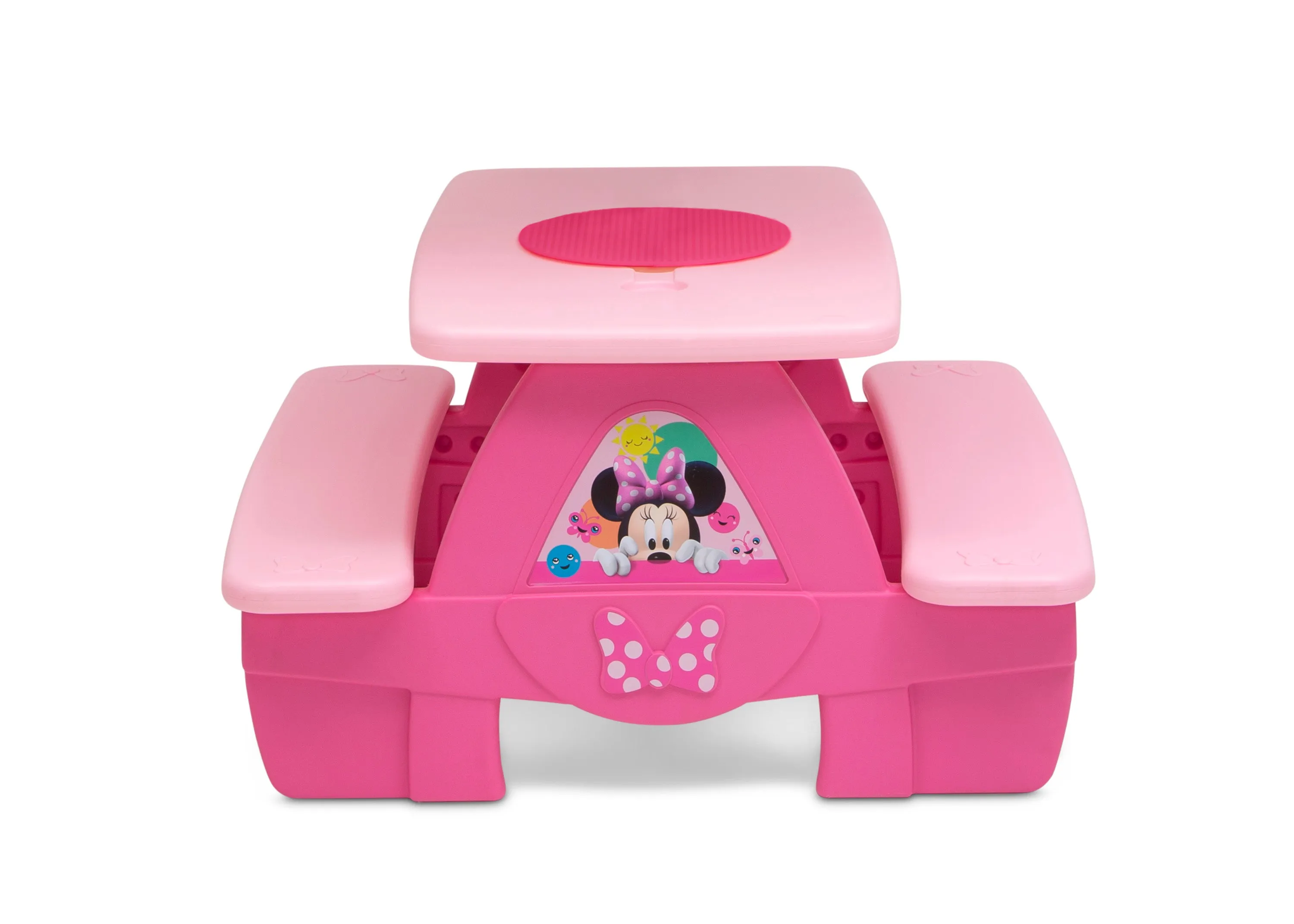Minnie Mouse 4 Seat Activity Picnic Table with LEGO Compatible Tabletop
