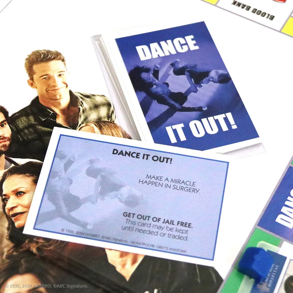 MONOPOLY: Grey's Anatomy Edition - Medical Drama Board Game for Ages 8 