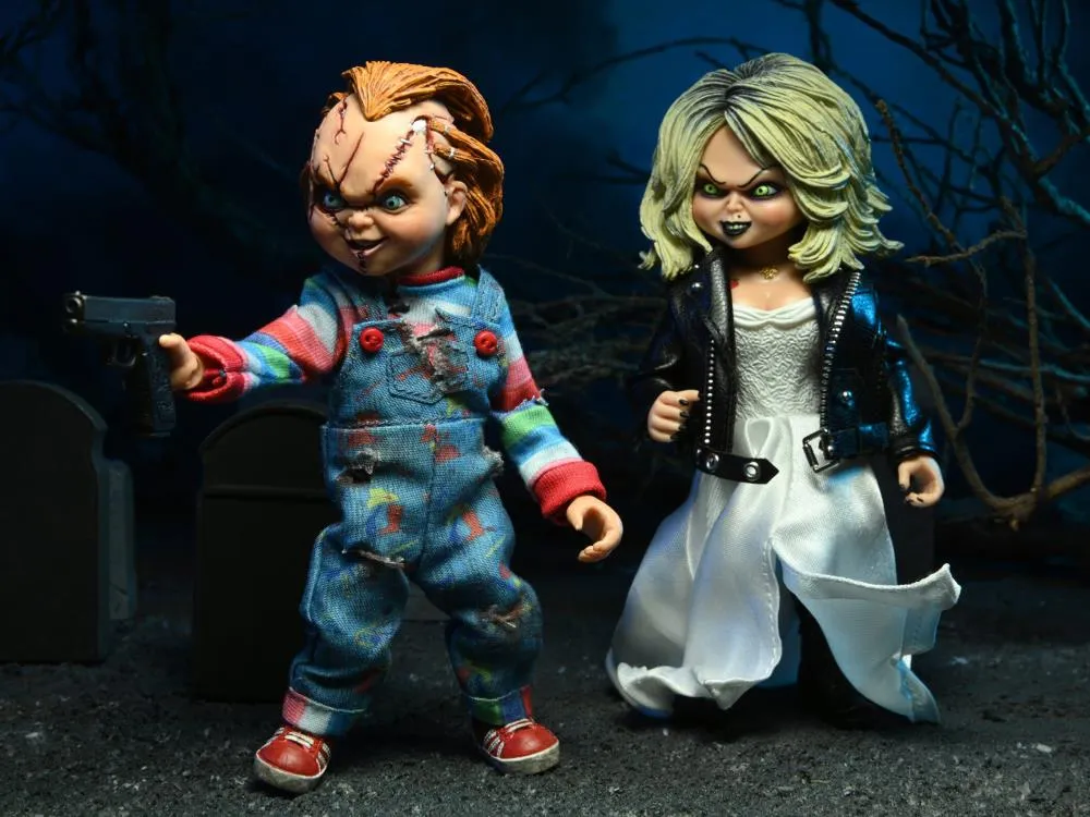 NECA Bride of Chucky Chucky and Tiffany Clothed Action Figure 2-Pack