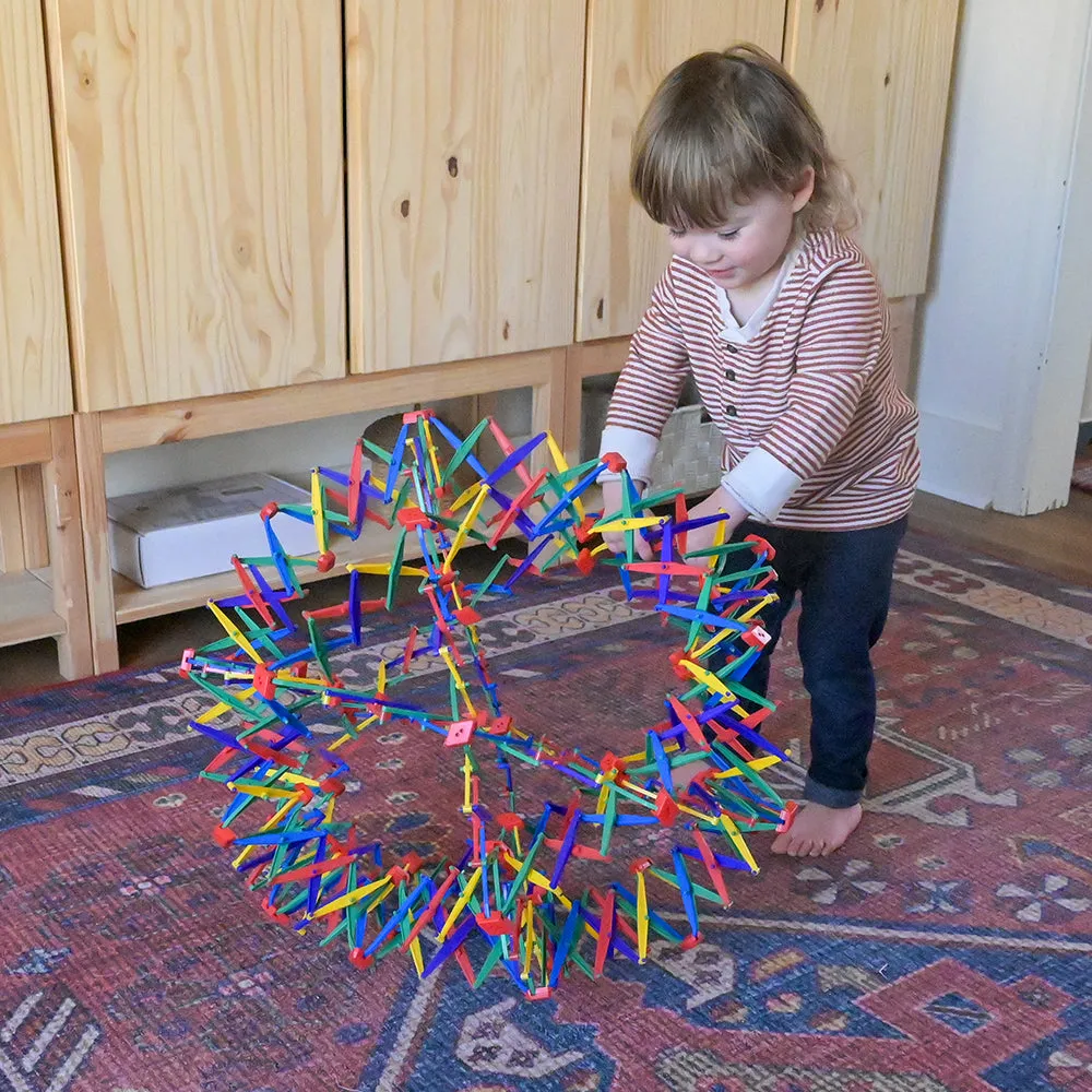 Original Rainbow Hoberman Sphere | Expanding Sensory Ball