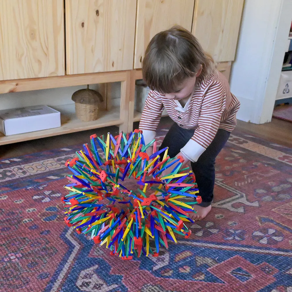Original Rainbow Hoberman Sphere | Expanding Sensory Ball